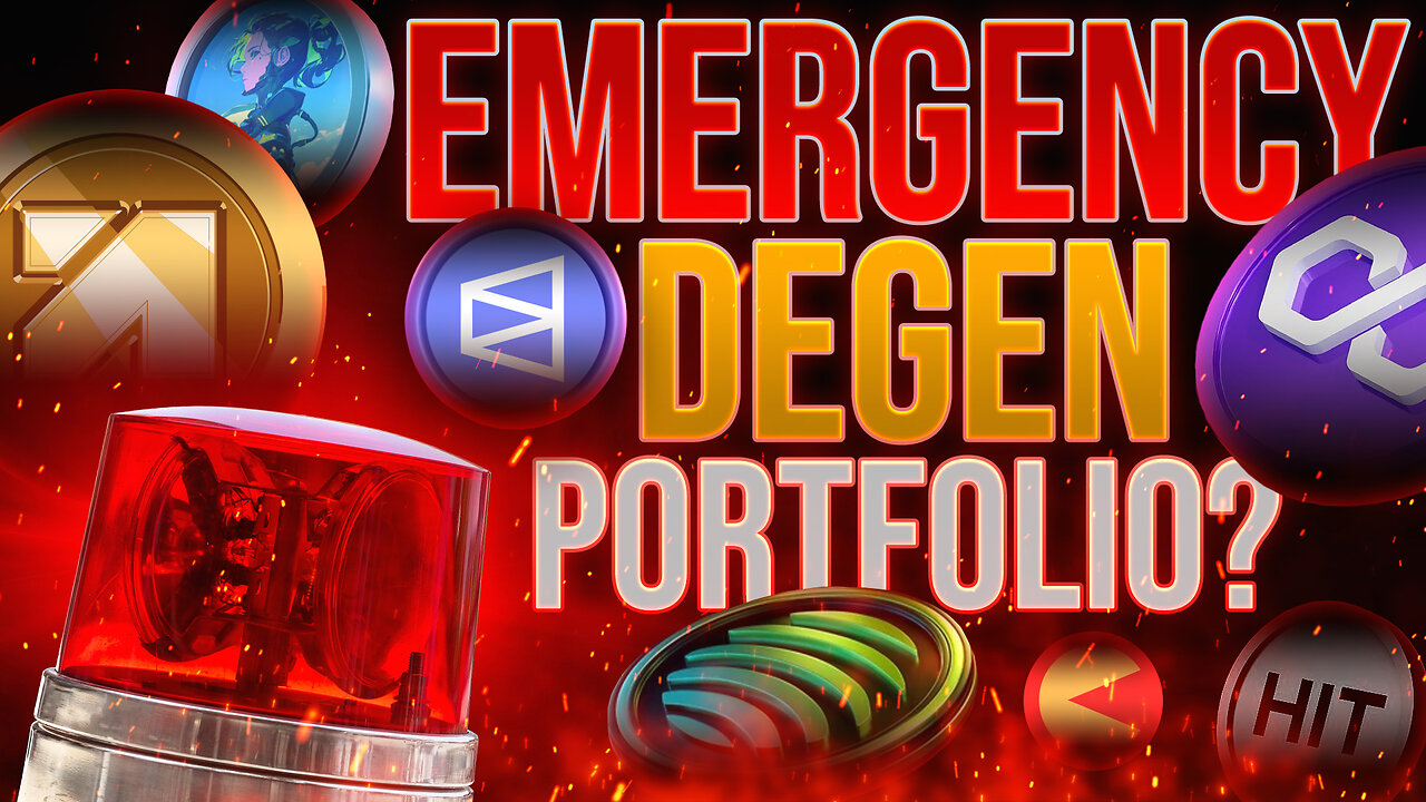Paul's Emergency Degen Altcoin Portfolio🚨Panic Buying Crypto!🔥