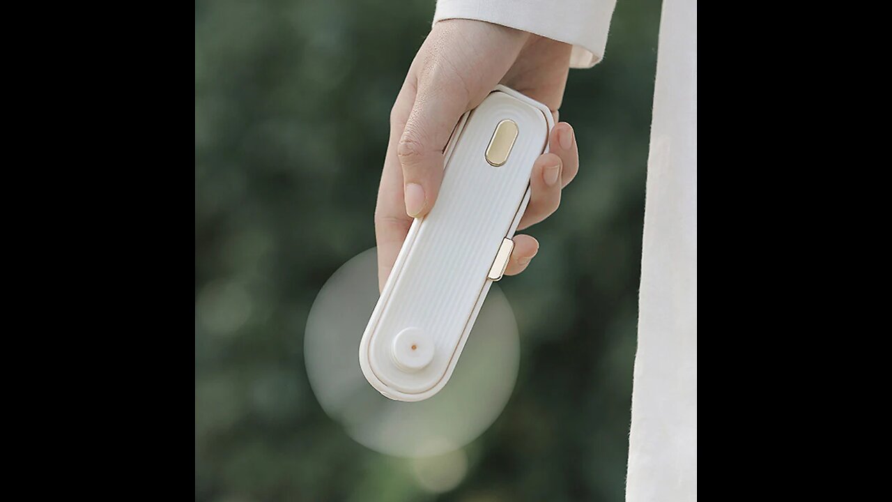 Portable Rechargeable Handheld Fan, with Two Wind Speeds & Power Bank