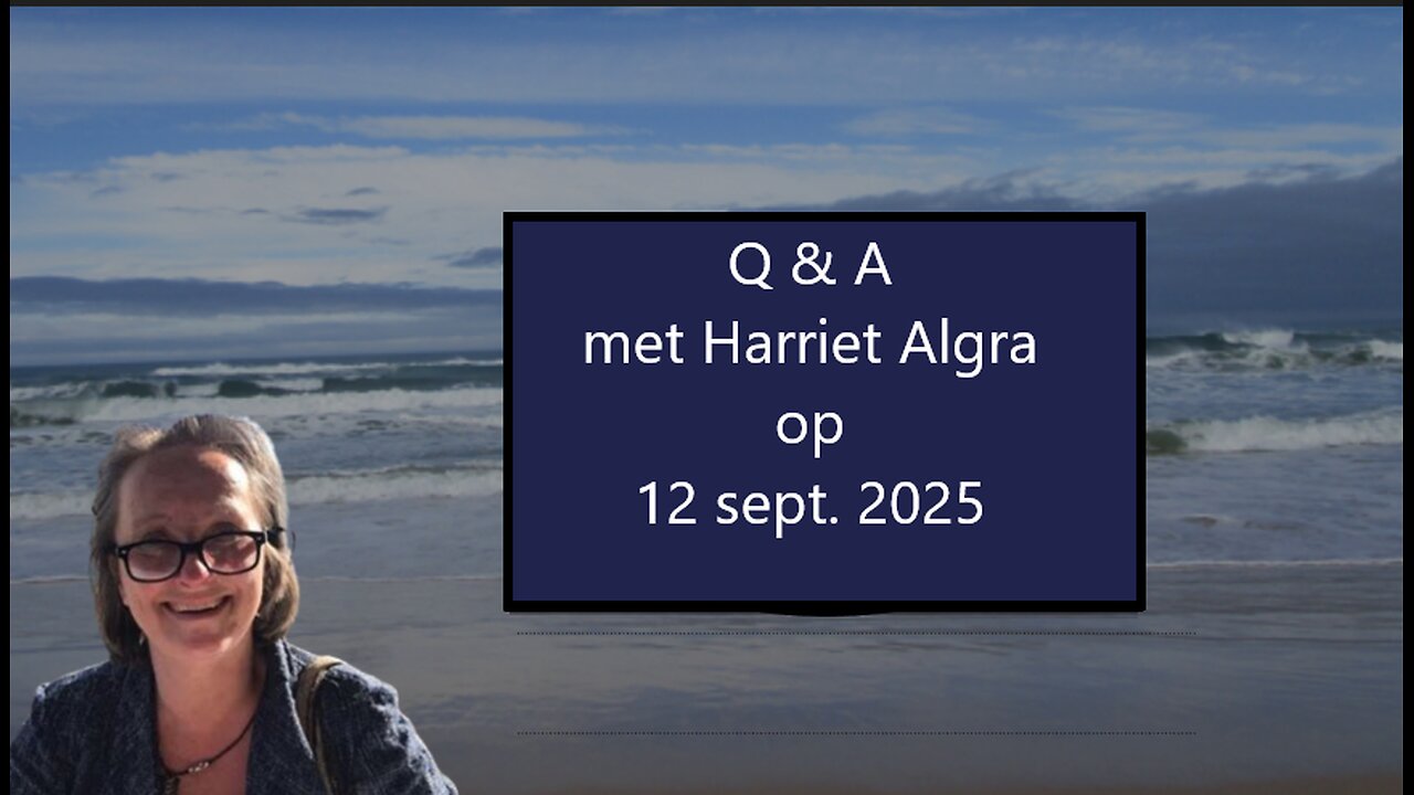 Q & A met Harriet Algra op 12 sept. 2025