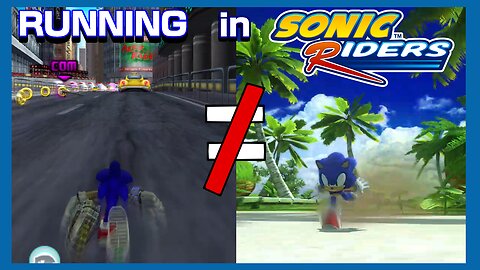 Running in Sonic Riders