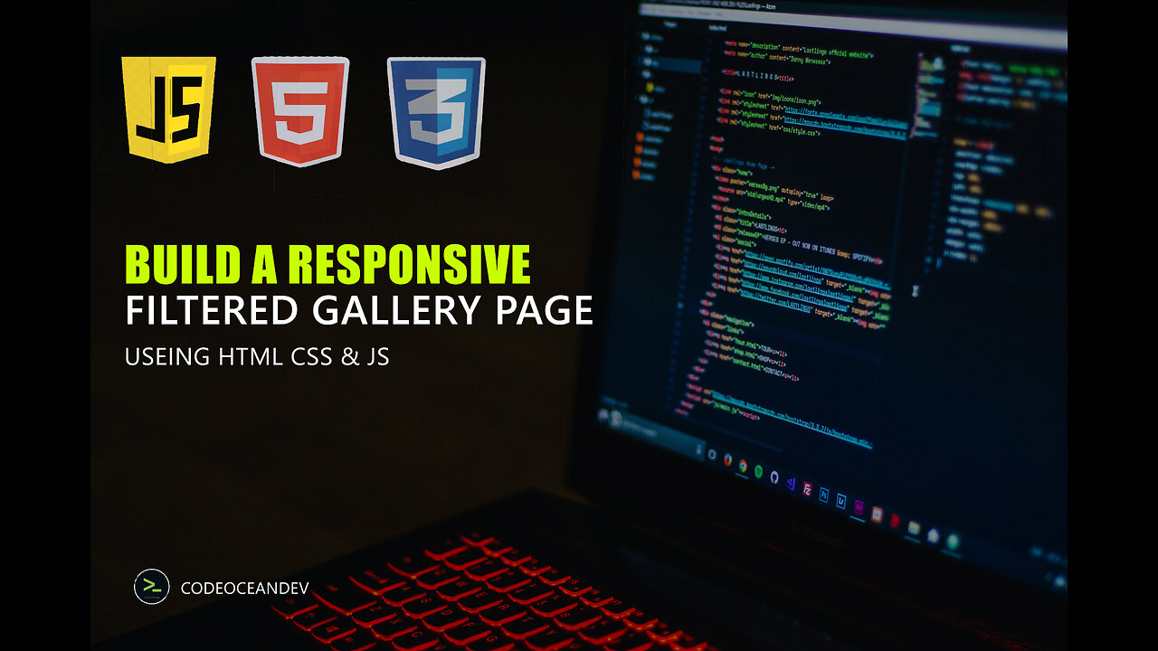 Filtered Gallery Page design Useing HTML CSS Javascript _ html css js programming_ @noobx