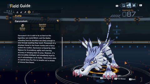 garurumon all digivolution/de-digivolution/profile Digimon Story Time Stranger