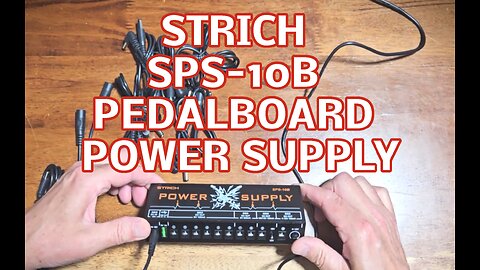 STRICH SPS 10B Pedal Power Supply, 10 Isolated DC Outputs plus USB 5V 1A