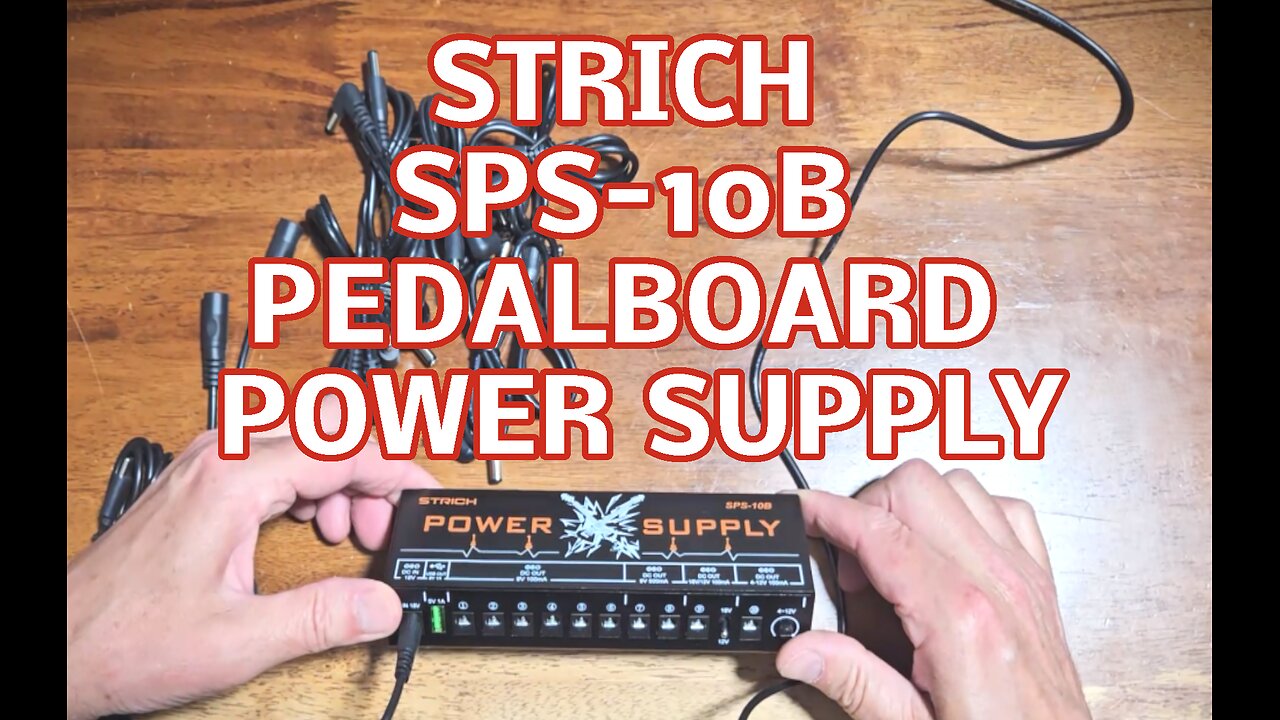 STRICH SPS 10B Pedal Power Supply, 10 Isolated DC Outputs plus USB 5V 1A