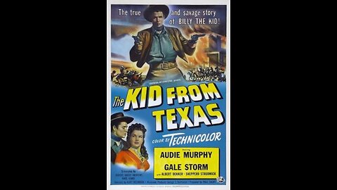 The Kid From Texas, Western 1950. Audie Murphy, Gale Storm, Albert Dekker, Shepperd Strudwick, Will Geer
