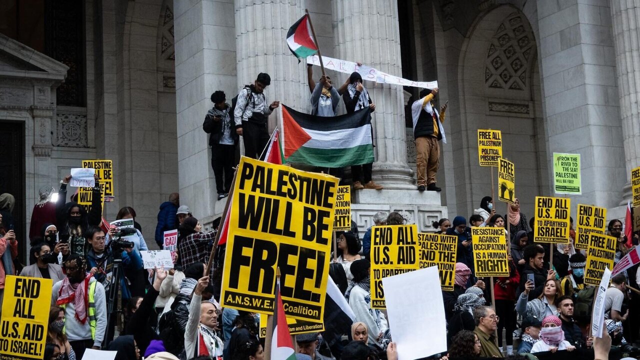 LIVE: Pro-Palestinian protest in New York