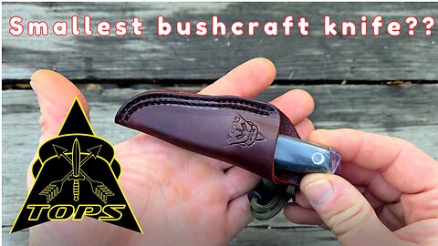 Actual Smallest Bushcraft Knife?? Another Tops Knife......Unboxing