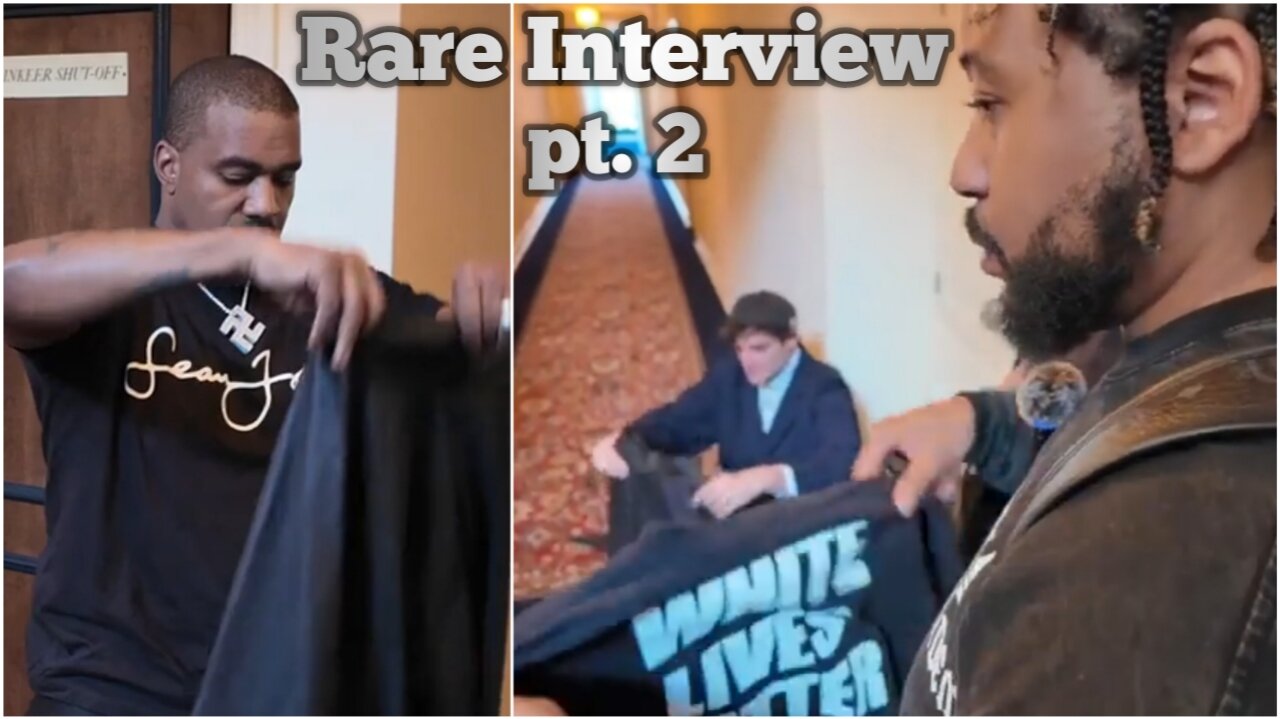 Uncut Version of Kanye and Akademiks Interview in Black Klan Hood pt. 2