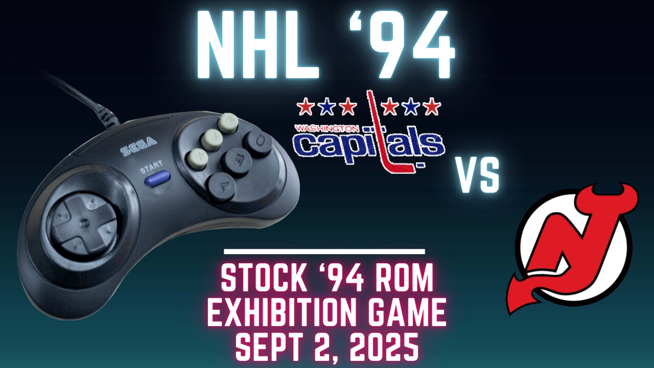 NHL 94: Capitals (Icestorm NHL94) at Devils (Len the Lengend) {Genesis} - Exhibition 165