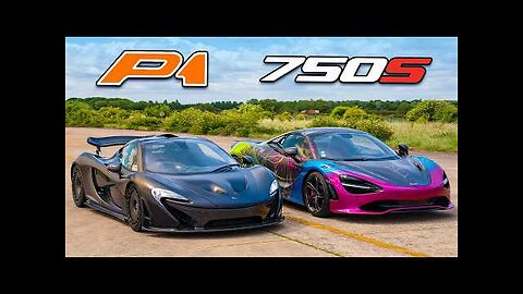 McLaren P1 v McLaren 750S_ DRAG RACE