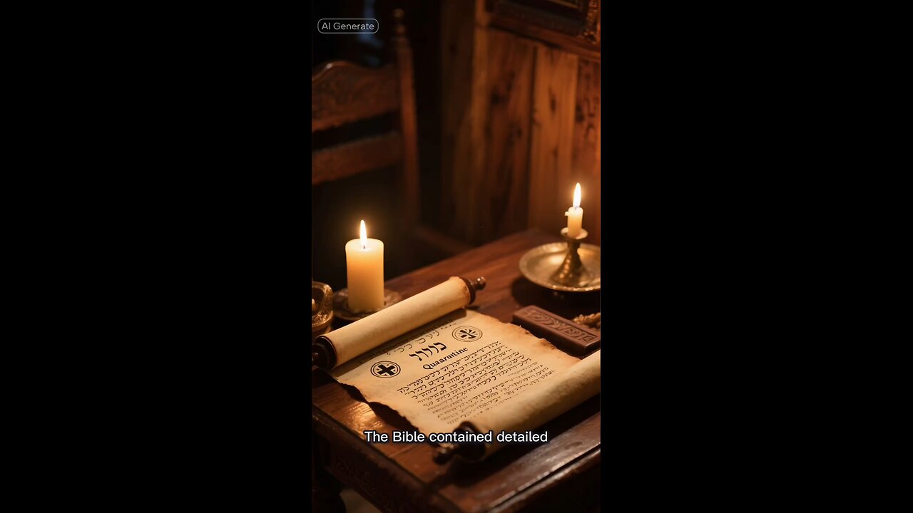 The BIBLE contained detailed QUARANTINE laws. Before Science caught up.🚨🤯🦠🧫🚨