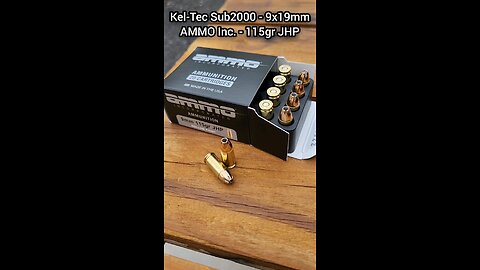 [Chrono] (9x19mm) Kel-Tec Sub2000 - AMMO Inc. 115gr JHP