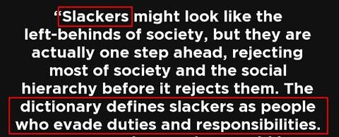 "Slackers", "mask slackers" and "slacking" (in the Bible)!