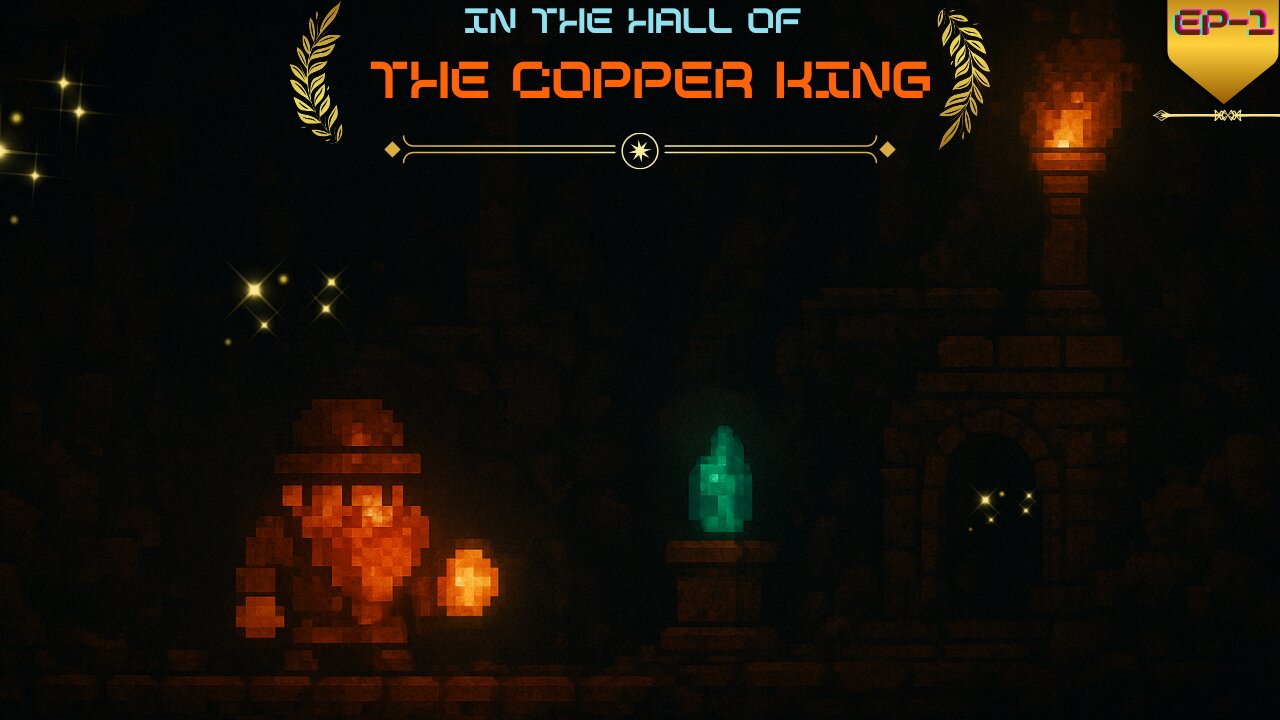 Explore the Copper King Cave. In The Hall Of The Copper King EP1.
