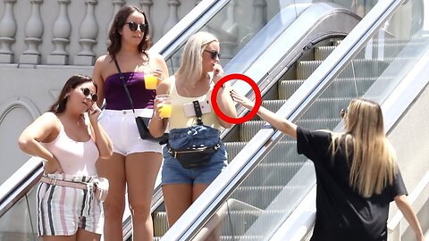 😱 Touching Strangers' Hands on the Escalator 7 | HILARIOUS Public Prank! 😂