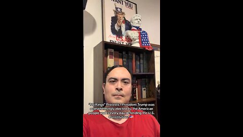 The “No Kings” protests are a joke! President Trump was elected in a landslide!