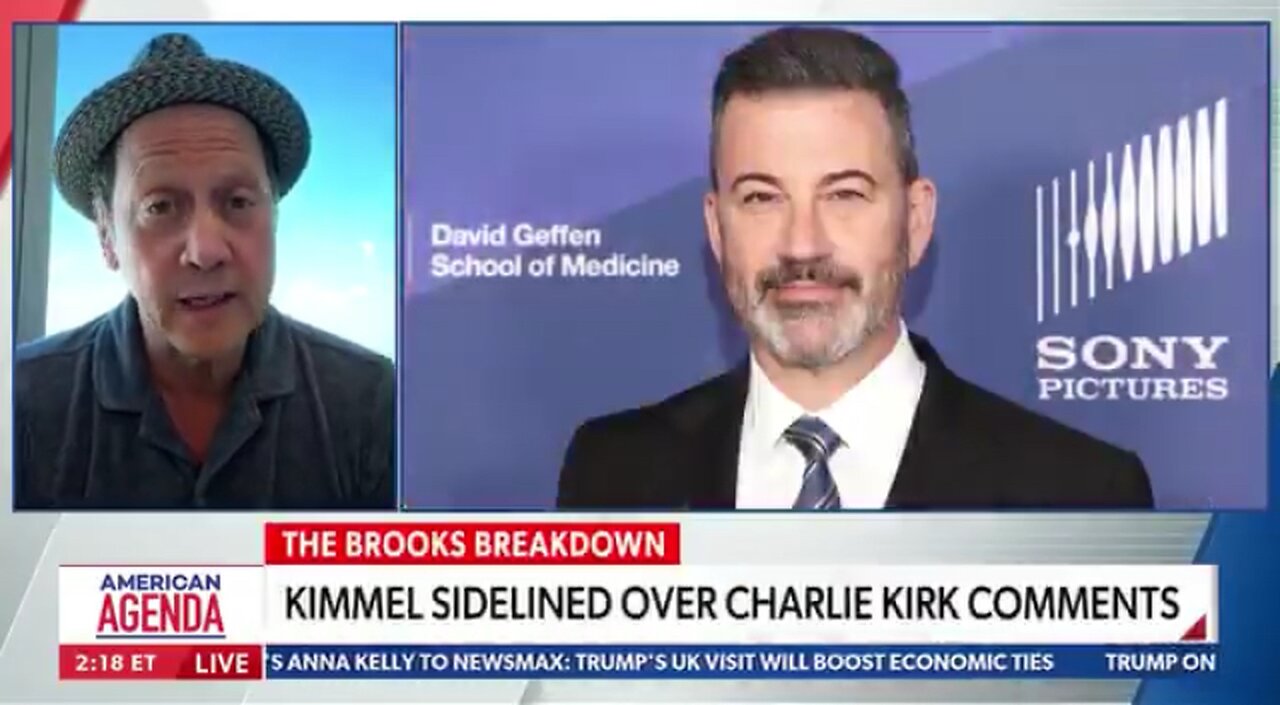 Rob Schneider discusses the cancellation of Jimmy Kimmel's show