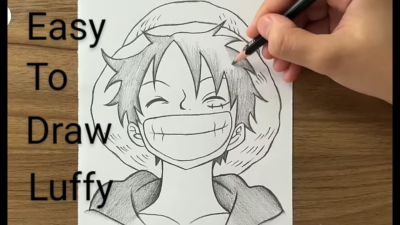 luffy picture easy to draw|luffy picture |with in mint drawing