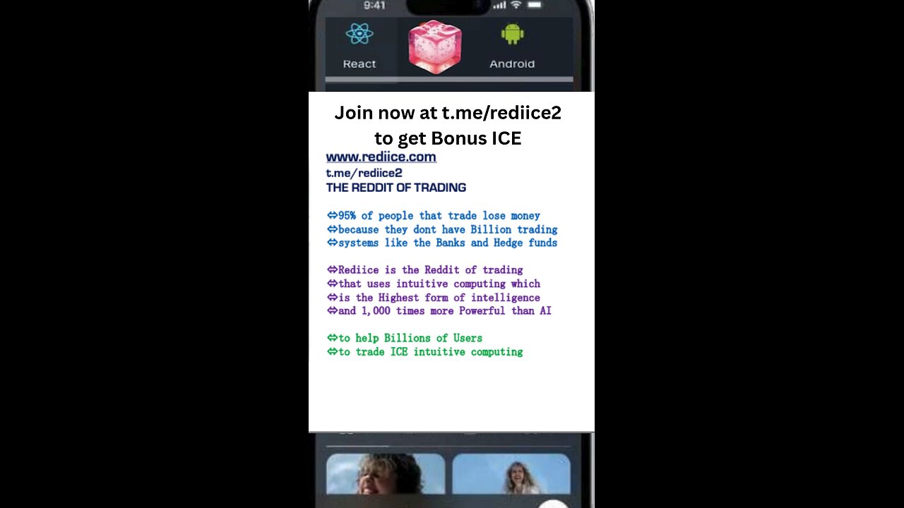 www.rediice.com t.me/rediice2 The Reddit of Trading Join now to get Bonus ICE