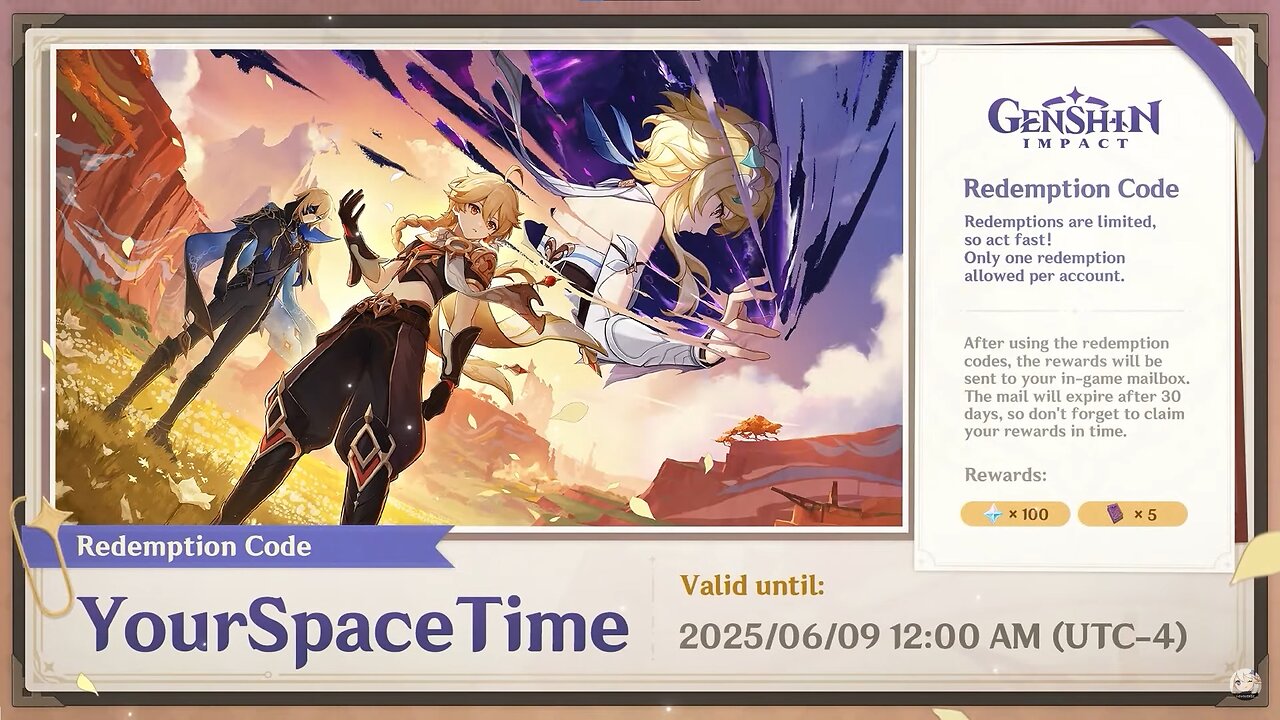 5.7 3rd Special Program Code (Genshin Impact)