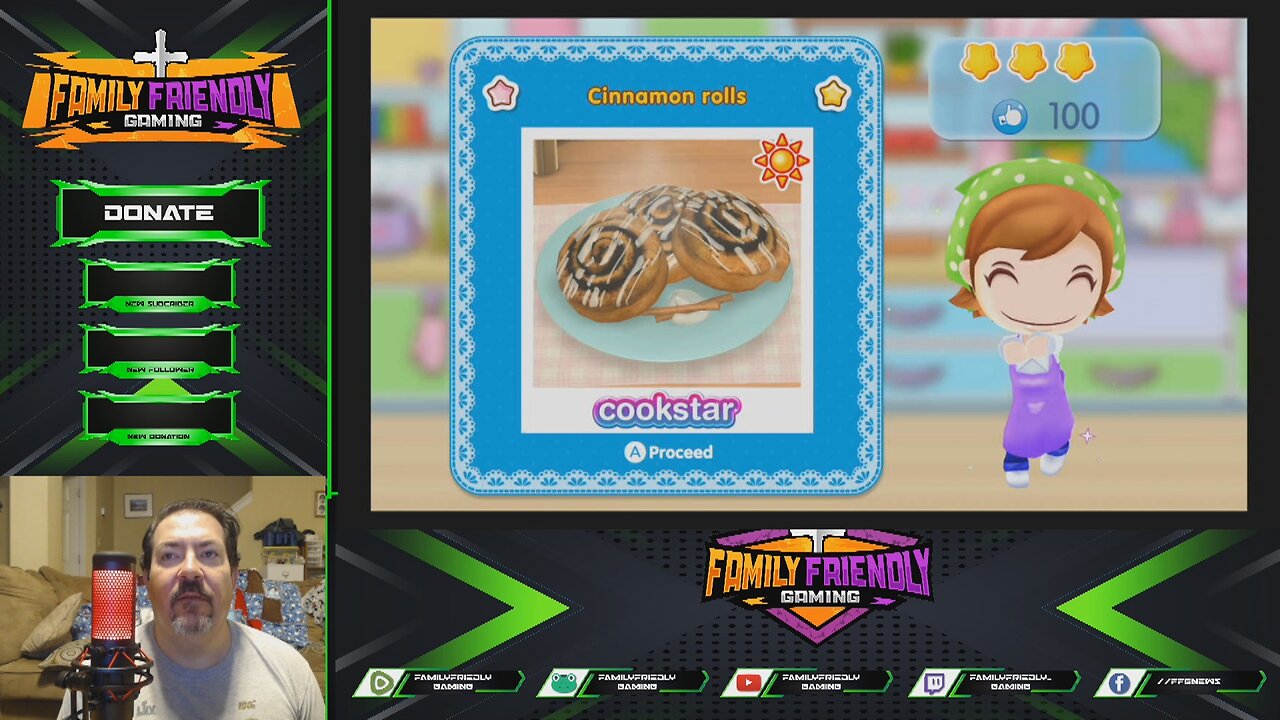 Cooking Mama Cookstar Vegeterian Cinnamon rolls