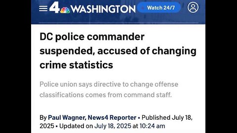 DC is the Murder Capitol of the World Crime is NOT down