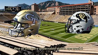 Georgia Tech vs Colorado is a fascinating week 1 match up of 2 possible playoff teams