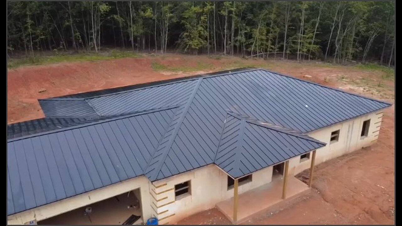 Metal Roof is On! ICF Home Build Status as of August 2025