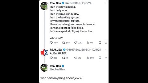 "The Jews reveal the agenda to replace white people.