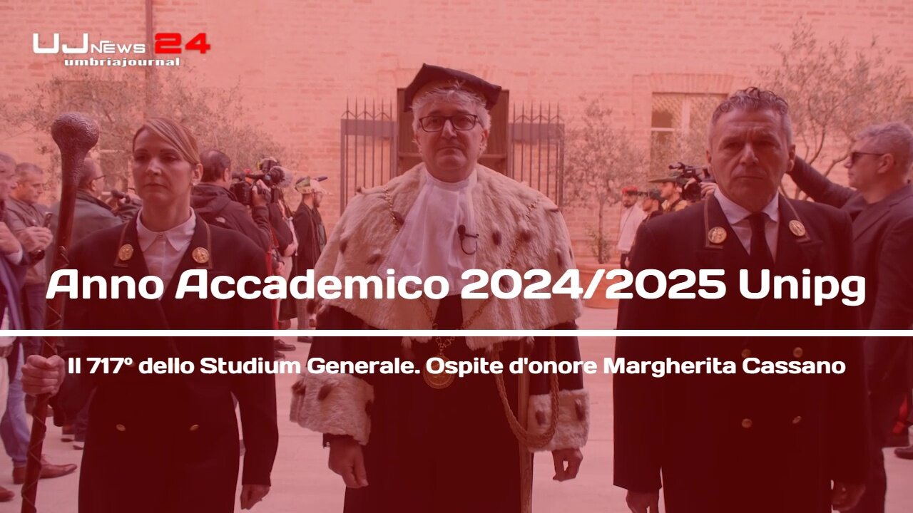 Anno Accademico 2024_2025 Unipg, il 717° dello Studium Generale. Ospite d'onore Margherita Cassano