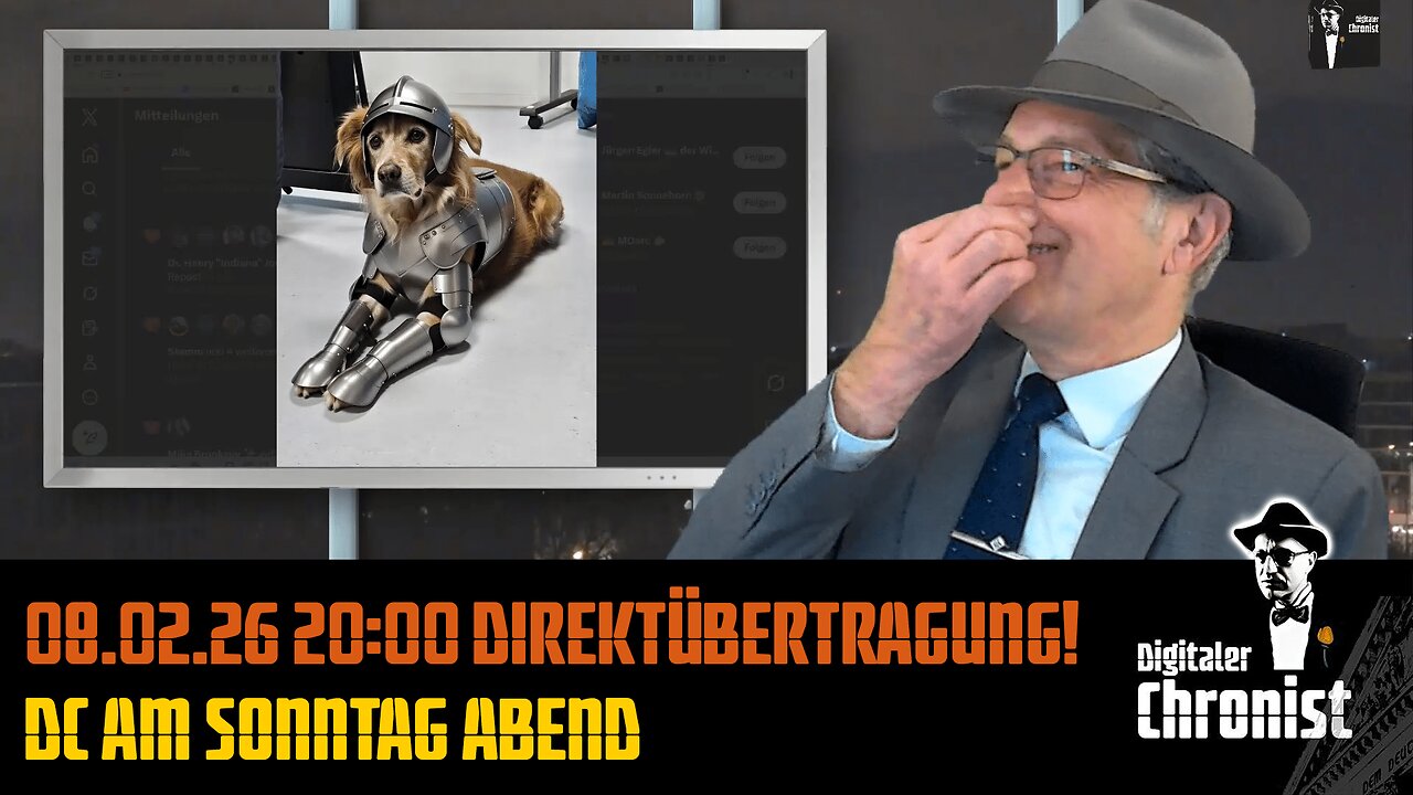 Aufzeichnung vom 08.02.26 Direktübertragung! DC am Sonntag Abend