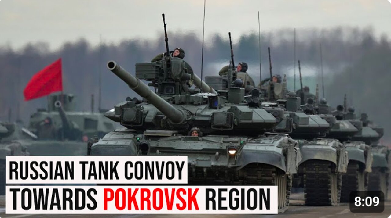 The Final Battle Is Coming! Russian Tank Convoy Mass Outside Pokrovsk
