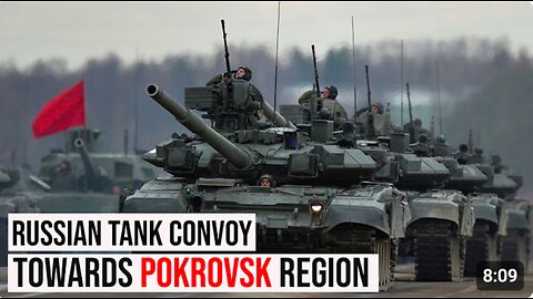 The Final Battle Is Coming! Russian Tank Convoy Mass Outside Pokrovsk