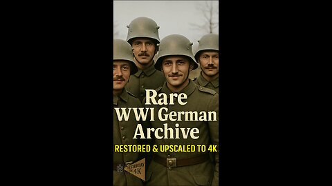 German WW1: Lost Archive Restored & Upscaled to 4K—See History Reborn! 🪖✨