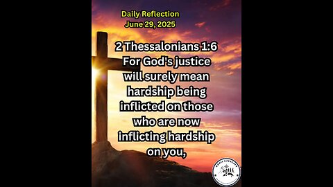 Daily Reflection June 29, 2025 #faith #bible #reflection