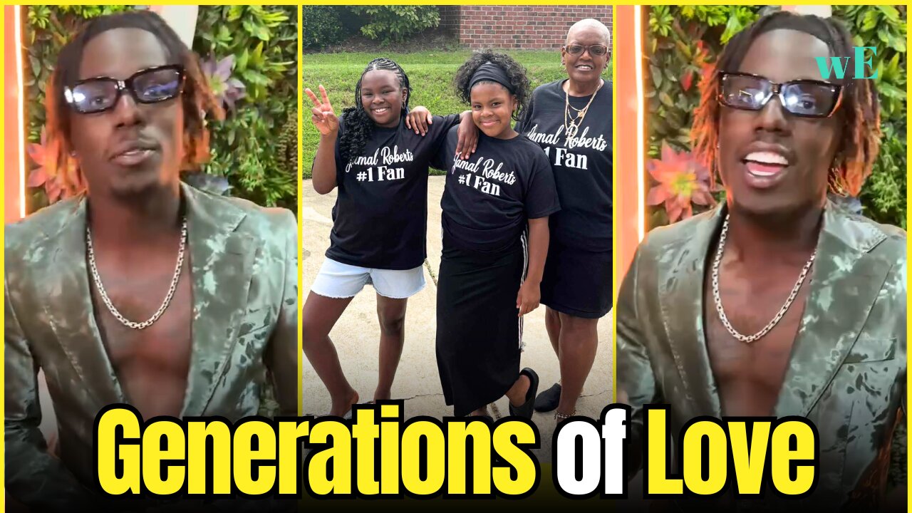 Jamal Roberts Fans Melt Hearts with Matching #1 Fan Shirts