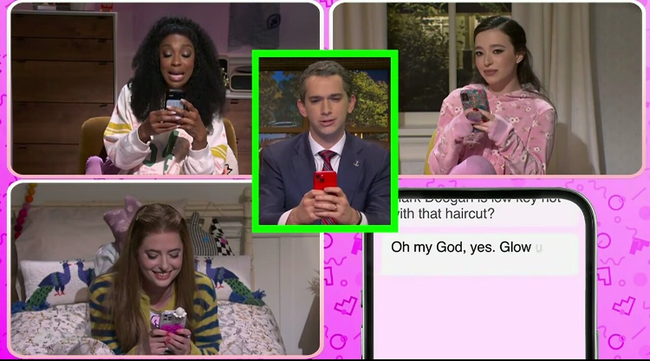SNL’s version of Pete Hegseth accidentally leaking attack plans to a high school girl group chat