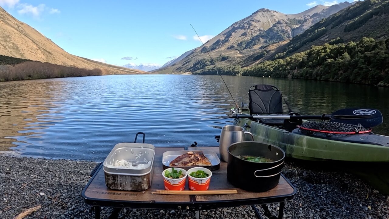 BIG RAINBOW TROUT catch and cook gourmet spring rolls from scratch