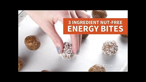 3 Ingredient Nut-Free Energy Bites