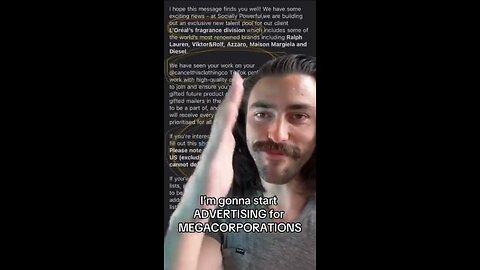 Ian Carroll ~ I'm gonna start ADVERTISING for MEGACORPORATIONS