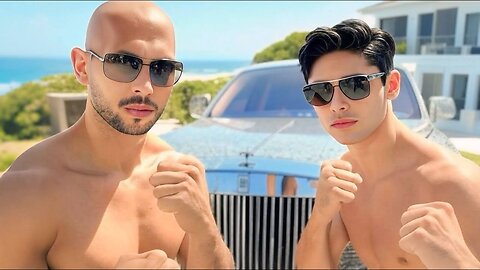 Andrew Tate & Ryan Garcia SPAR In NYC Arriving In $2M Diamond Rolls Royce