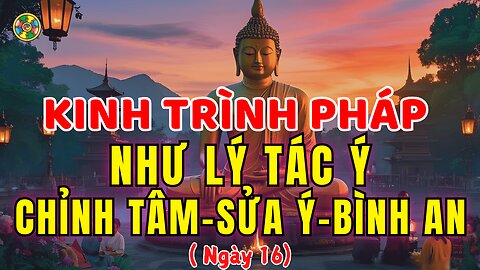 Kinh Sám Hối, Trình Pháp Như Lý Tác Ý – Tâm Đặt Đúng Hướng. Tiêu Nghiệp Tăng Phước (Ngày 16)