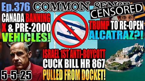 Ep.376 Israel 1st Anti-Boycott Bill Pulled From Congressional Docket! Netanyahu To “Conquer” Gaza! Trump To Re-Open Alcatraz?! War With Iran “On The Table”! Beagle Experiments Halted At NIH!