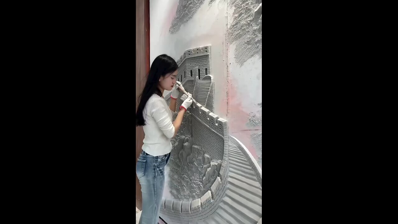“Incredible 3D Wall Art – A Masterpiece in Texture and Depth! 🎨✨”
