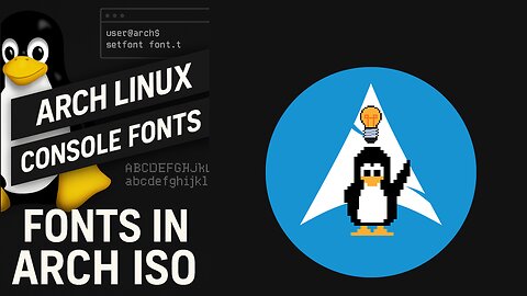 Installing Arch Linux? You NEED to See These Console Fonts! | Arch ISO Font Showcase