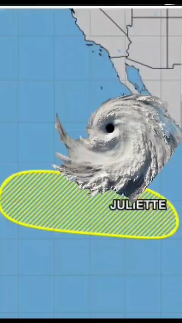 TROPICAL STORM #JULIETTE A LITTLE STRONGER... TIP OF BAJA CALIFORNIA