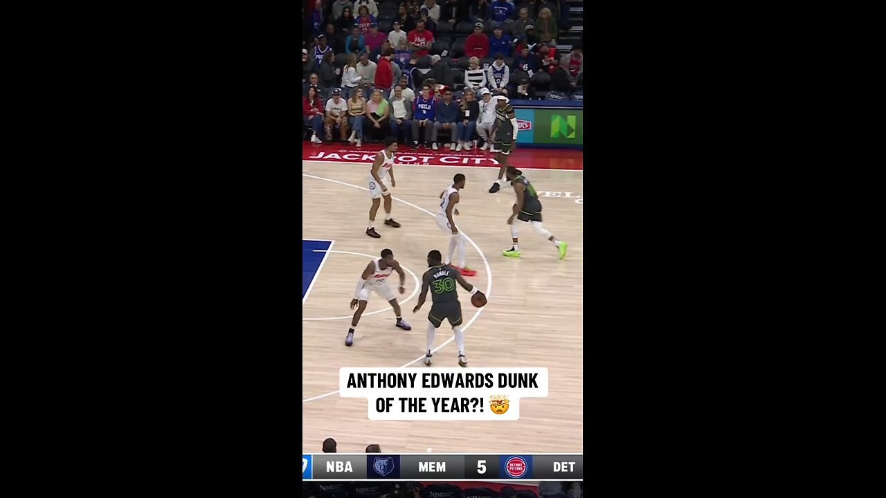 Anthony Edwards with yet another poster dunk, could this be the dunk of the year?! 🏀