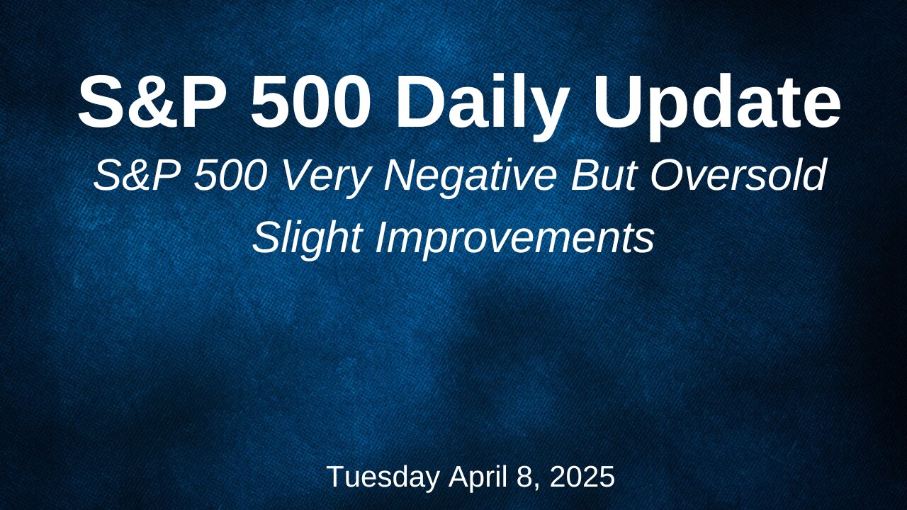 S&P 500 Daily Update for Tuesday April 8, 2025