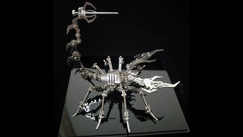 3D Scorpion Stainless Steel DIY Metal Building Blocks, for Fun, Gift & Display