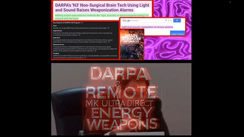 DARPA's Nonsurgical Wireless Brain Computer Remote Interface Neurotechnology that uses light & sounds as weapons that can induce Behavior, Emotions, Read & Implant Thoughts, Pictures, etc.